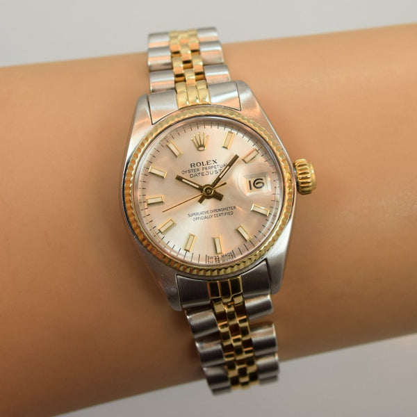 1980 Vintage Rolex Datejust 14k Yellow Gold & Stainless Steel Ref. 691 ...