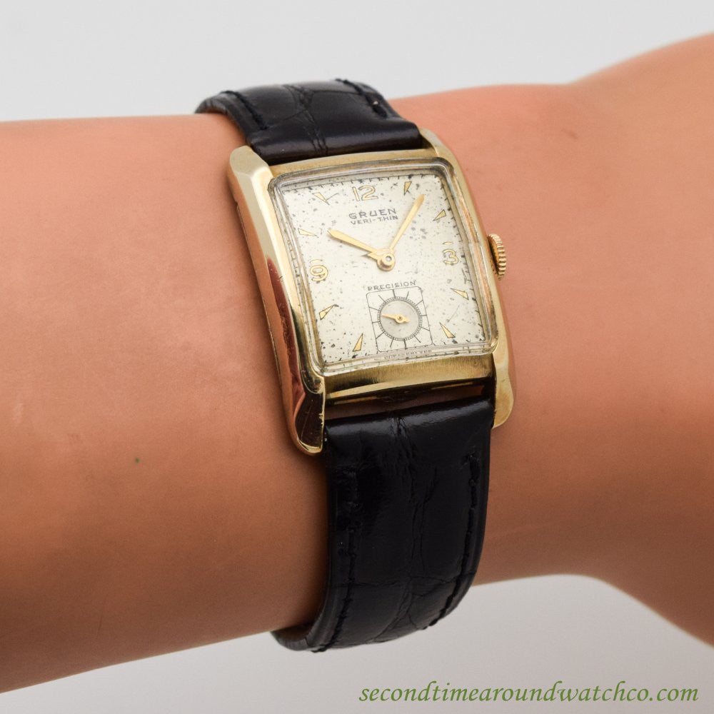 1947 Vintage Gruen Ver-thin Precision 10k Yellow Gold Filled Watch ...