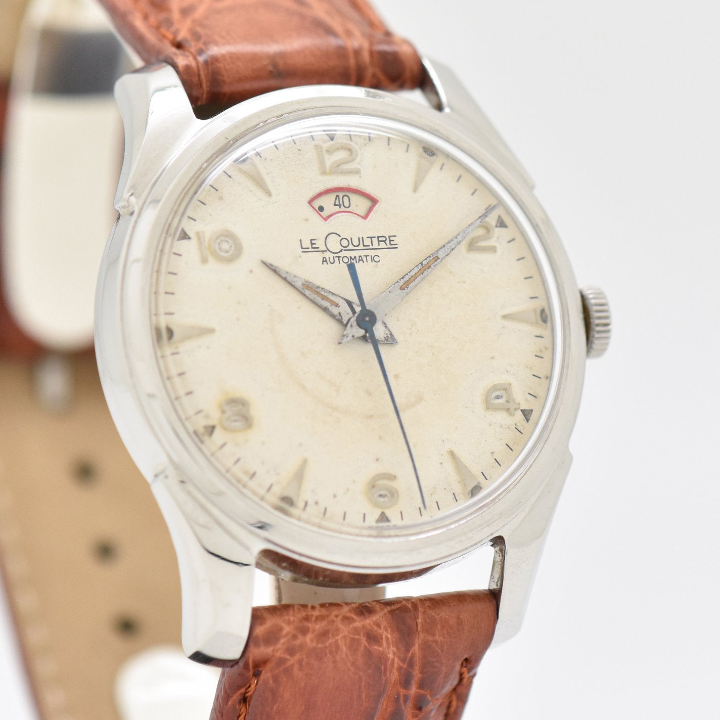 Vintage Jaeger LeCoultre Reserve Automatic Stainless Stee – Second Time Watch Company