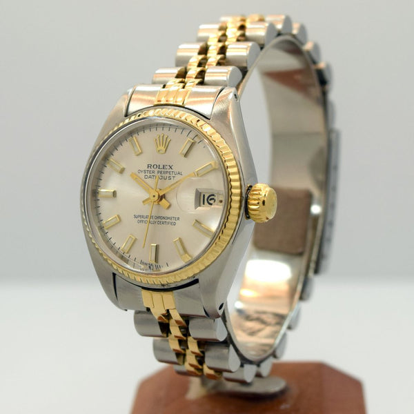 1980 Vintage Rolex Datejust 14k Yellow Gold & Stainless Steel Ref. 691 ...