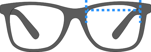 lens width measurement illustration