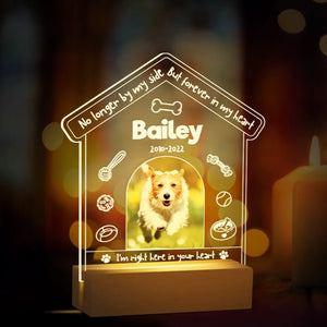 Personalized Dog Memorial Gift Night Light Photo Plaque - Gift Me a Break