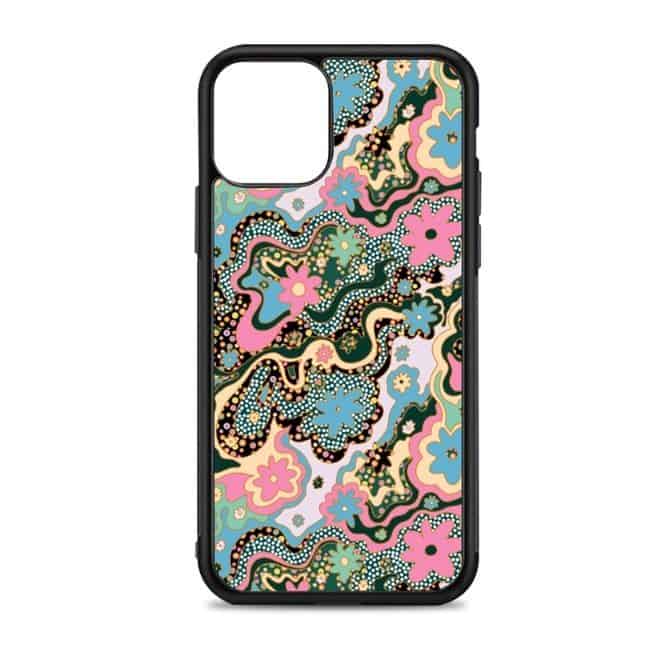 Flowing flowers iPhone Case
