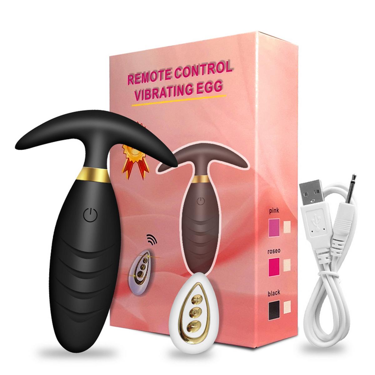 TPFSecret Anal Plug für Männer und Frauen mit Remote Control - Schwarz