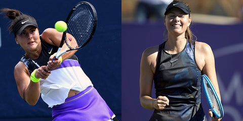 Bianca Andreescu and Maria Sharapova