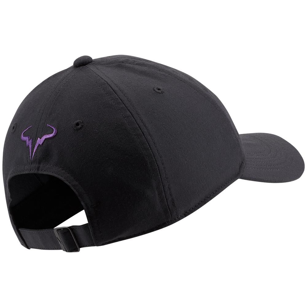 purple rafa hat