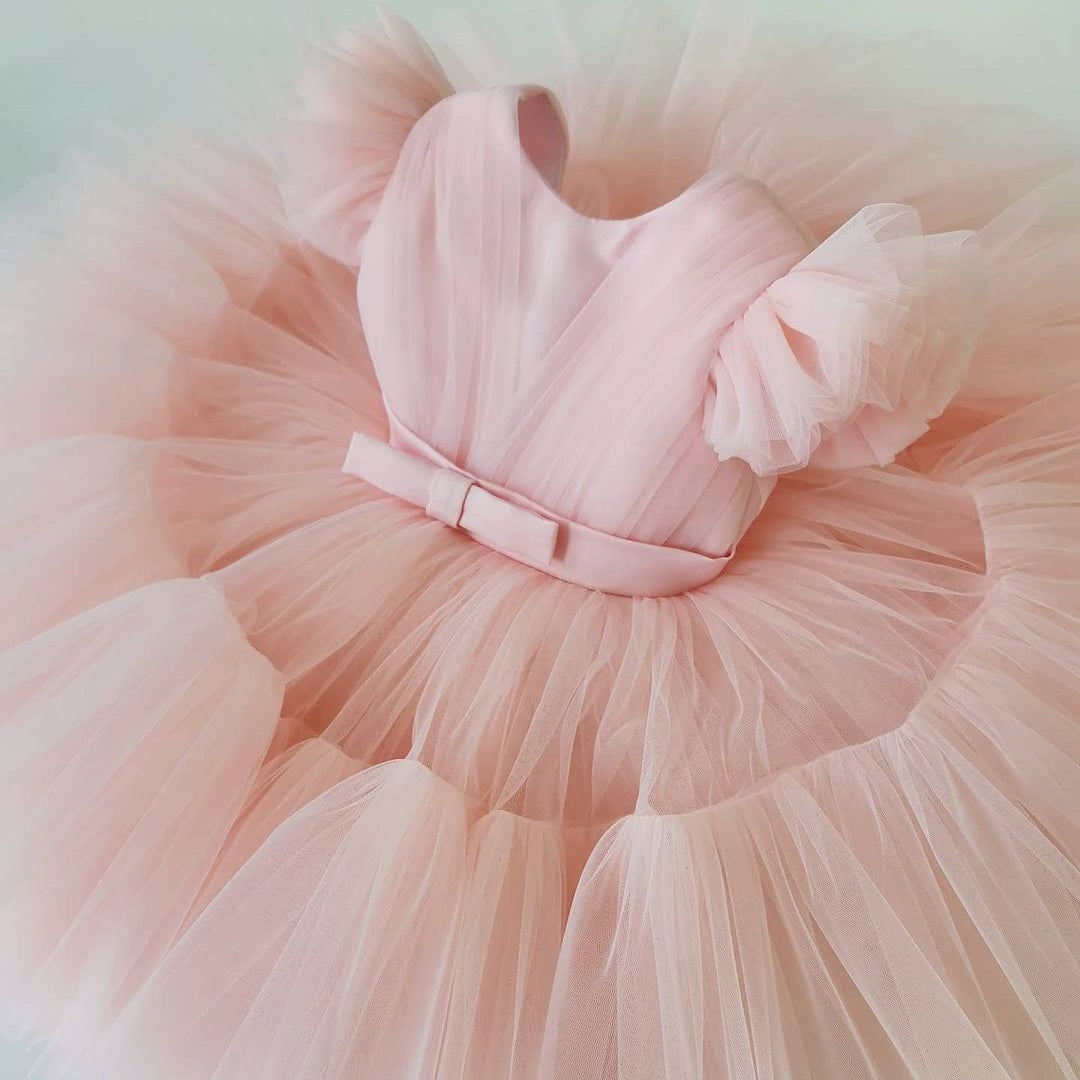 Gorgeous Pink Dress For Birthday – babiesfrock