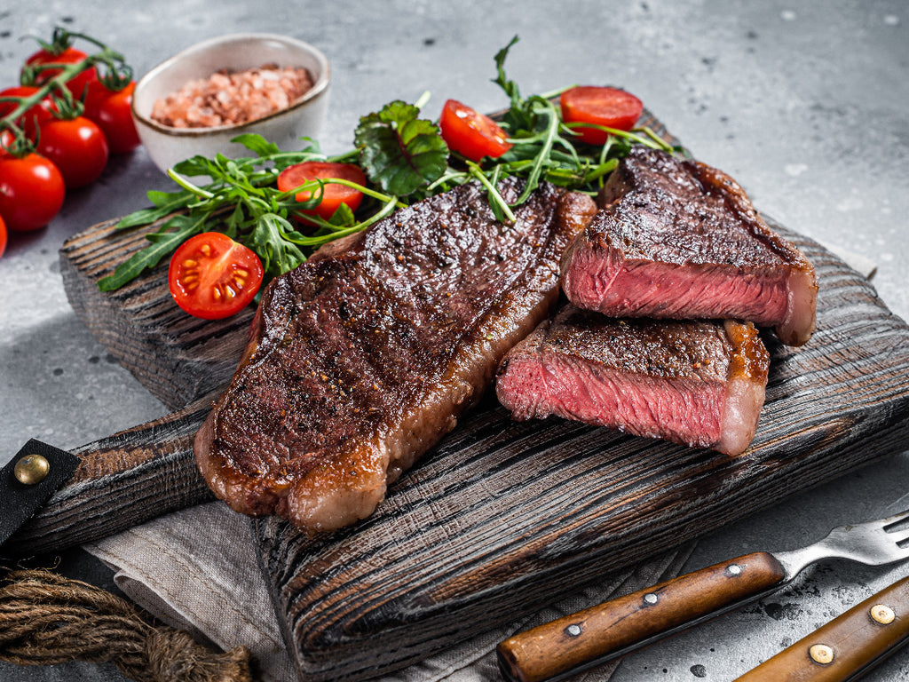 A juicy and delicious sirloin steak, which is a popular cut of beef known for its tenderness and rich flavor. This image helps in understanding what is a sirloin steak.