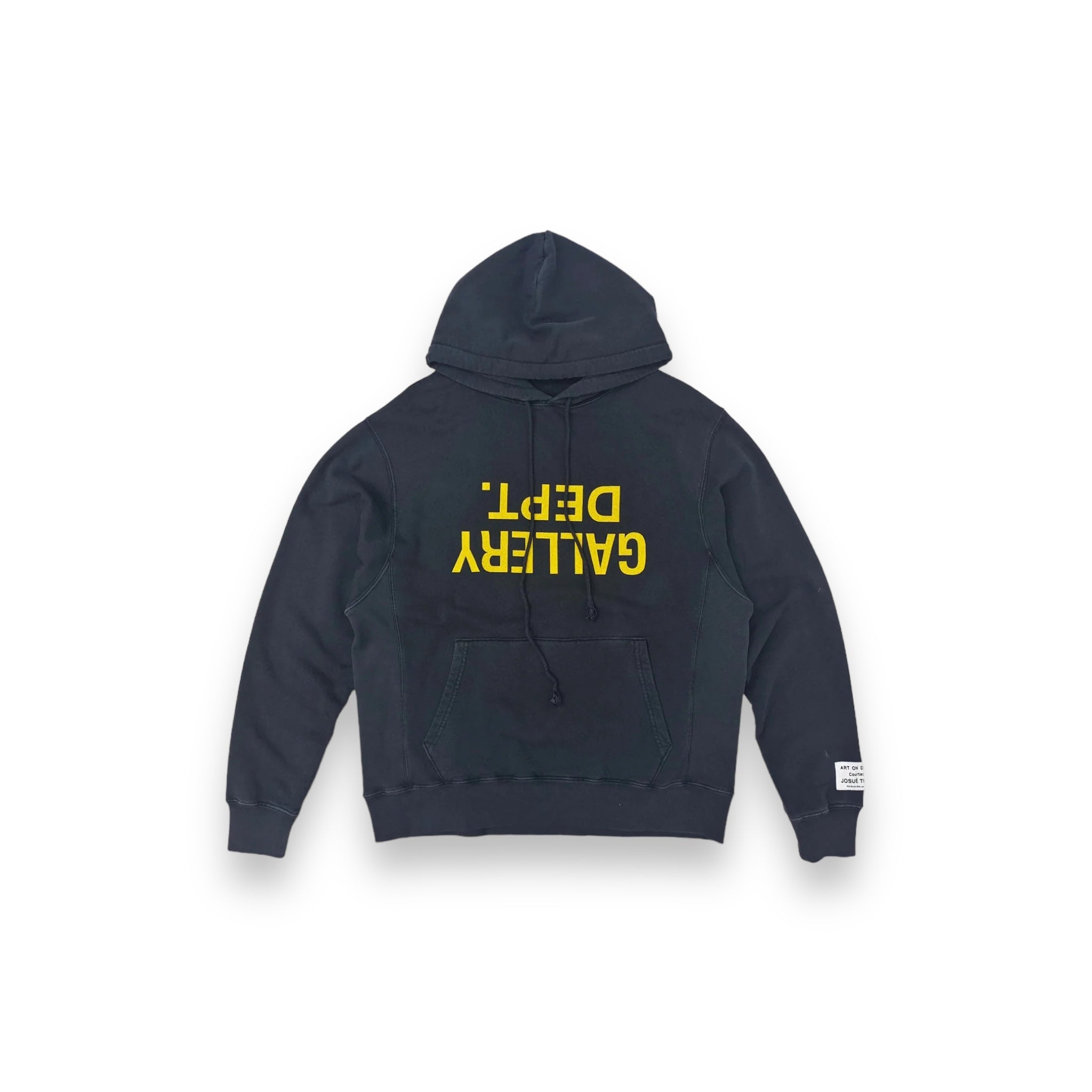 Gallery Dept. Sun Faded English Logo Hoodie Black