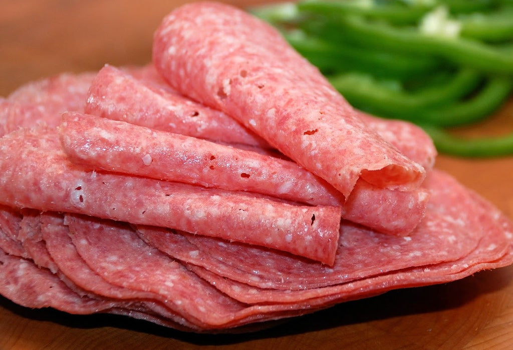 Wide Salami, Sliced 14.98/lb Fischer Bros & Leslie