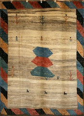 gabbeh modern rug design