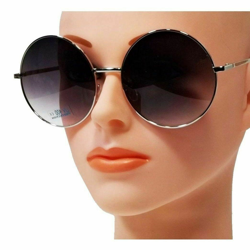 Extra Large Round Retro Sunglasses Oversized Metal Frame