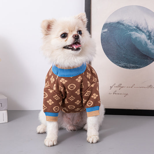 Louis Pup Reversible Monogram Jacket, Paws Circle