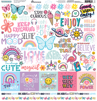 WS Always Be You: Always Be You 12x12 Sticker