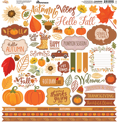 WS Autumn Vibes: Autumn Vibes 12x12 Sticker