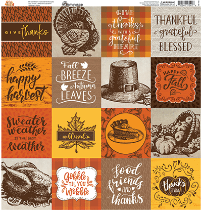 WS Fall into Fall: Fall into Fall 12x12 Sticker