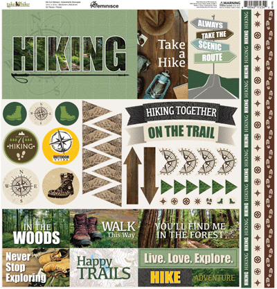 WS Take A Hike: Take A Hike 12x12 Sticker