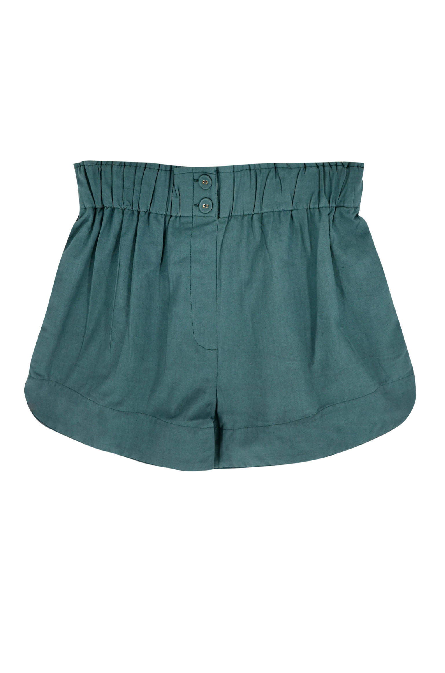 track shorts in spruce – MIRTH