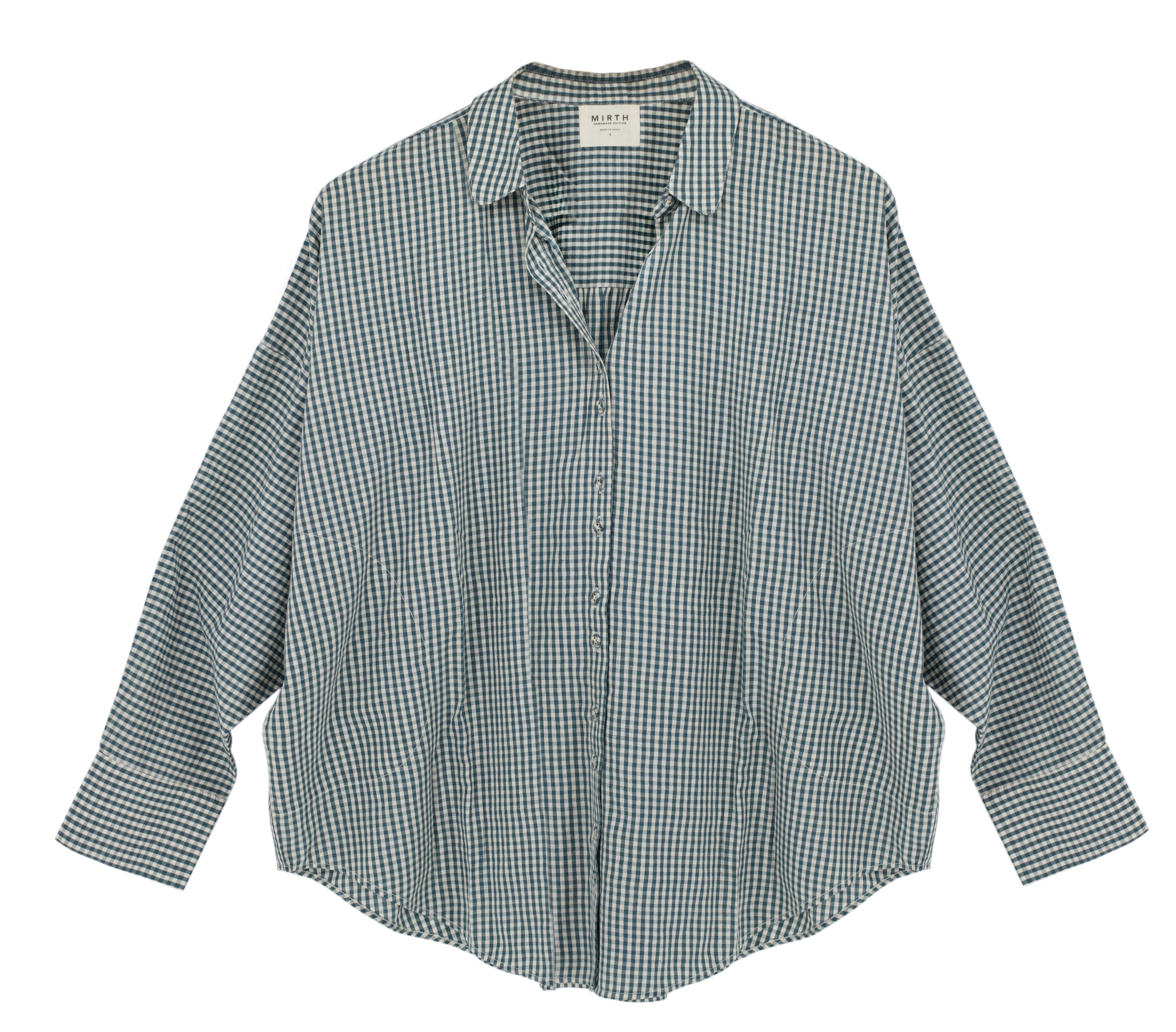 kyoto blouse in jasper gingham