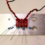 resistors soldered to switch