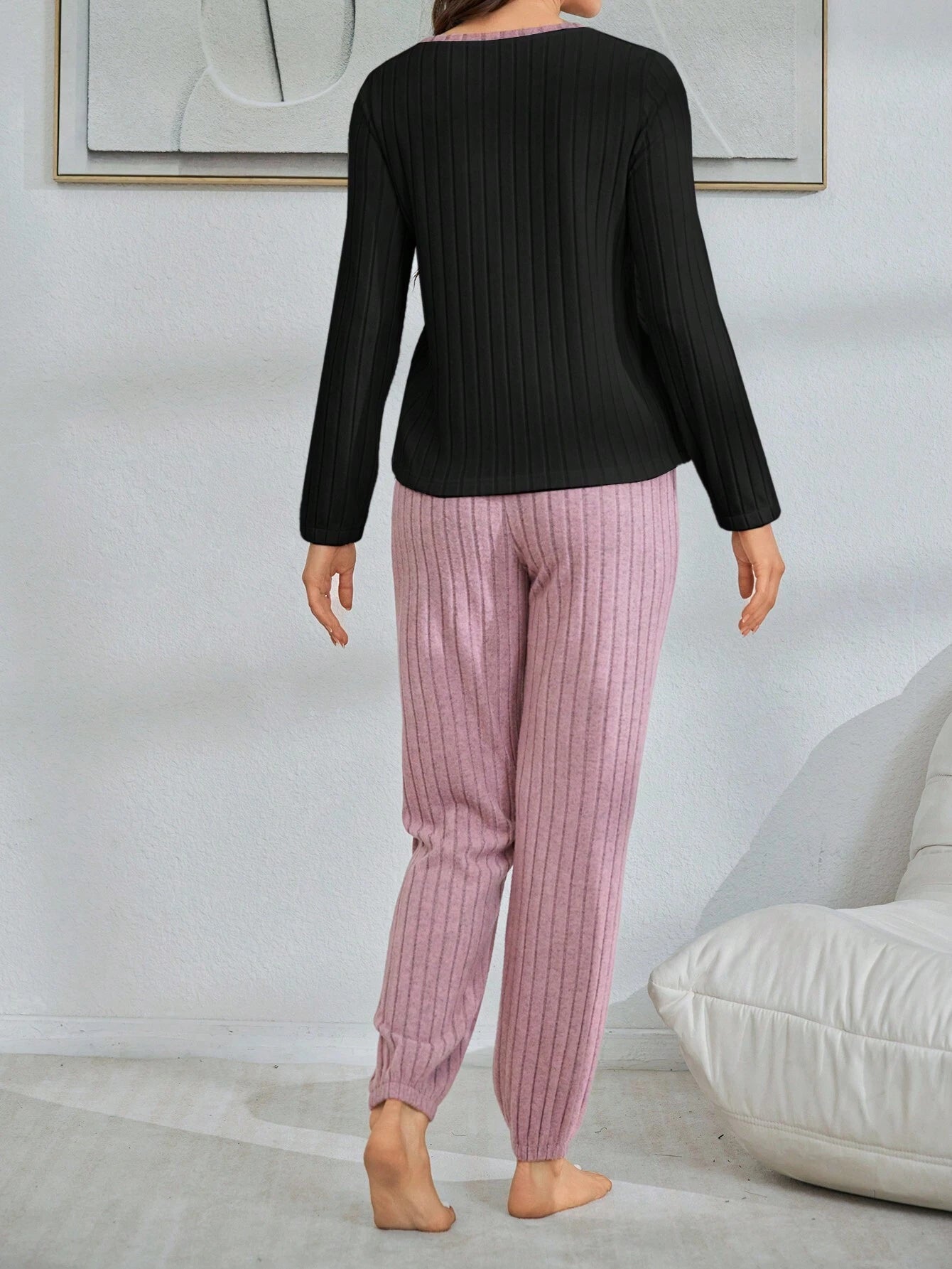 [Leve 2 Pague 1] Pijama Feminino Inverno Suave (Frescor no toque, calor por dentro) + BRINDE: 1 Pantufa Nuvem Antifrío 11