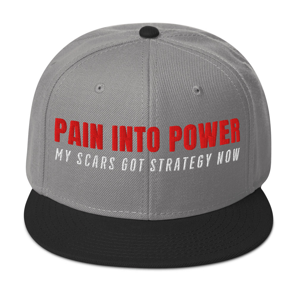 Pain Into Power Snapback Hat Baseball Cap