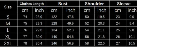 Size Chart for A.A.Y - Pure Linen Short Sleeve Shirt Mens Clothing