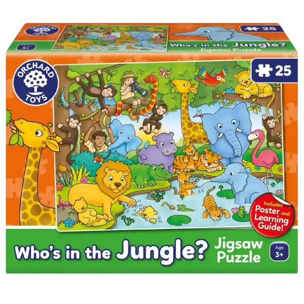 Who’s in the Jungle 25 Piece Jigsaw Orchard Toys