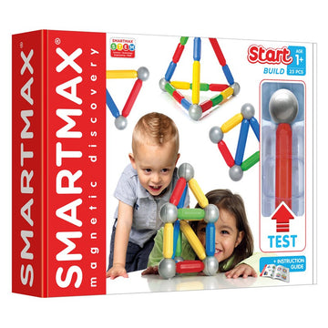  SmartMax Build & Roll (44 pcs) STEM Magnetic Discovery Building  Set Featuring Safe, Extra-Strong, Oversized Building Pieces and Sturdy  Storage Case for Ages 5+ : SMART NV: Toys & Games