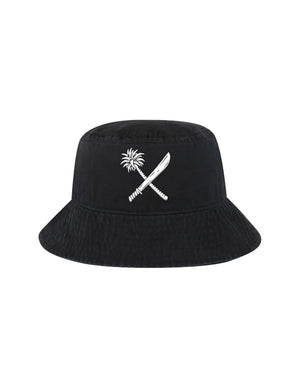 Crosscut Bucket Hat Black/White - Gunthers Supply And Goods
