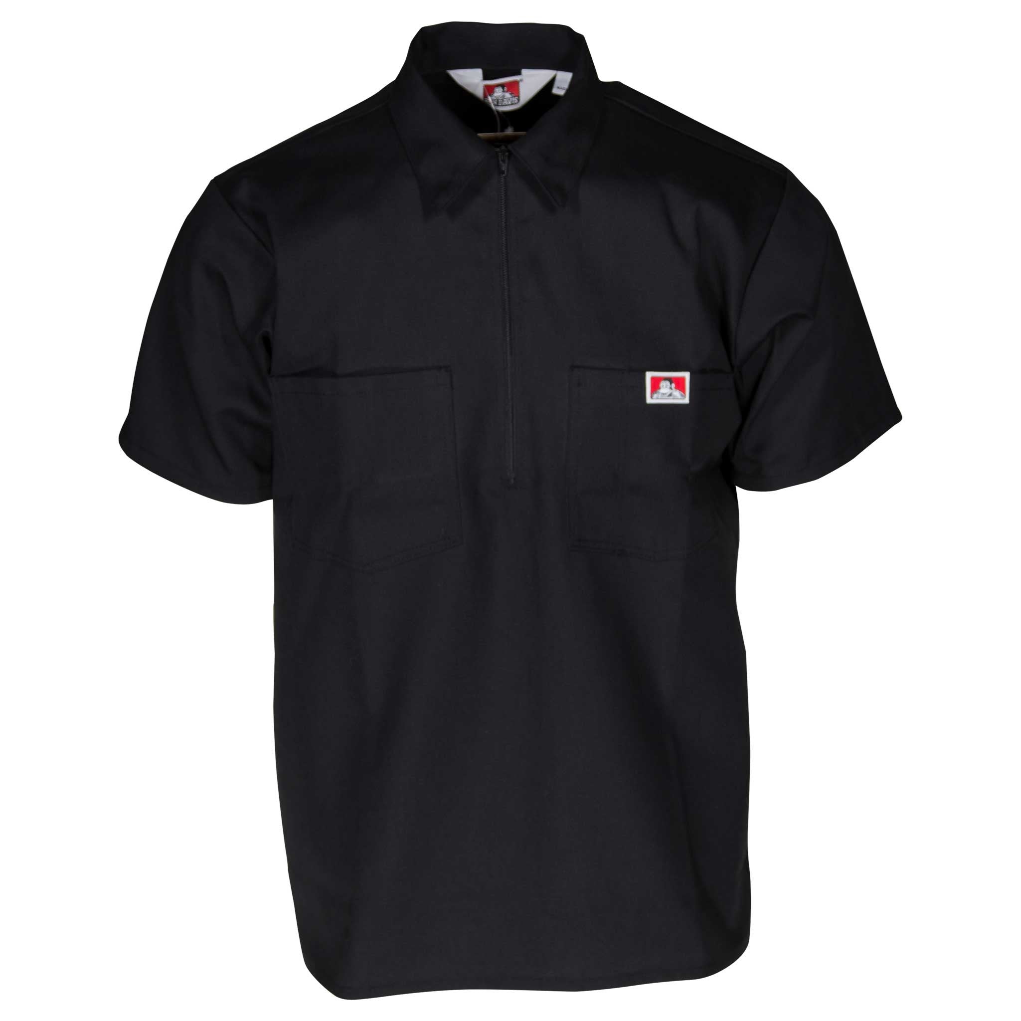 Ben Davis | Half Zip Short Sleeve Black | Shirts - Gunthers Supply And ...