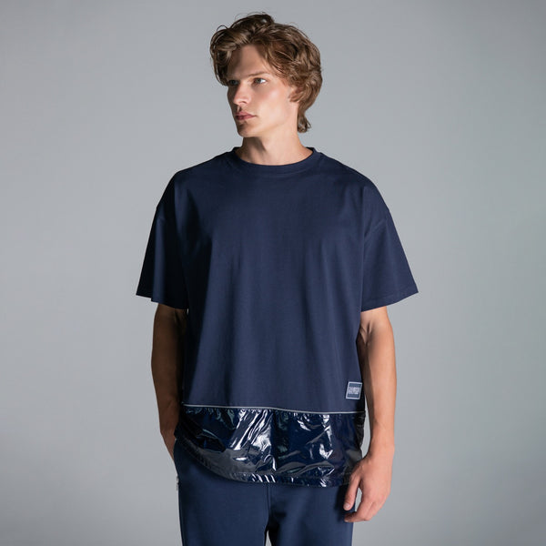 Bright Woven Fabric Detailed T-Shirt