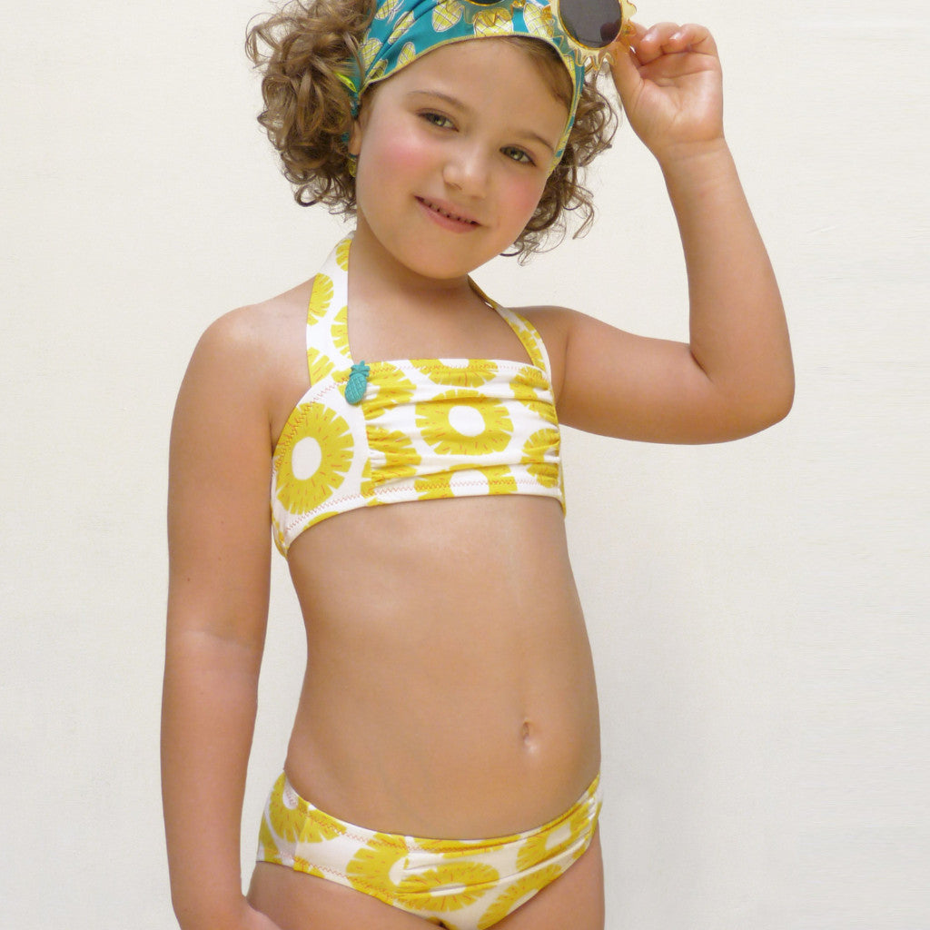 girls pineapple bikini