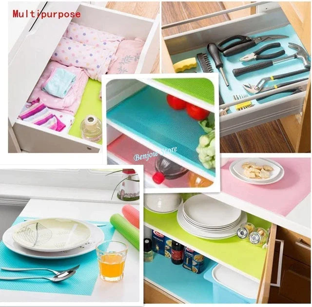 1roll Kitchen Cabinet Liner, Shelf Drawer Liner, Cabinet Mat Liner, Paper  Moisture-Proof Waterproof Dust Proof Non-Slip Fridge Table Pad Shelf Paper F