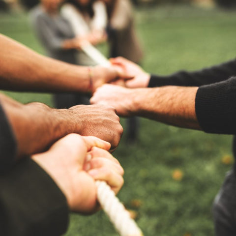 Tug of War Being Played