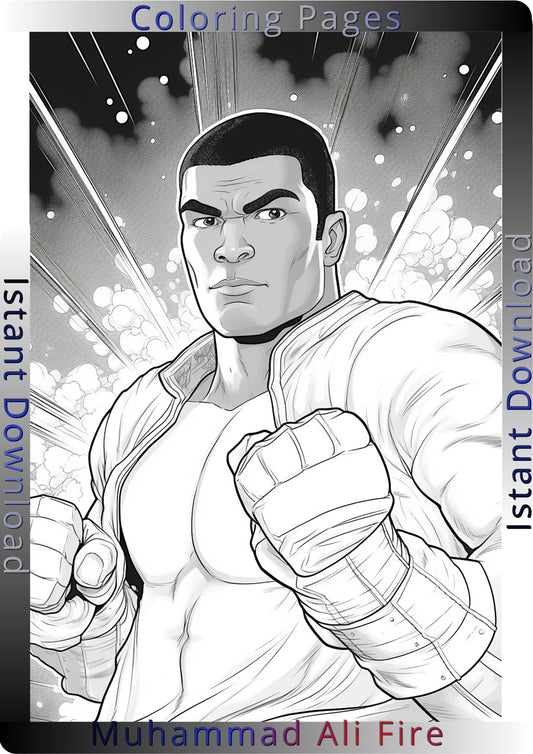 muhammad ali coloring pages