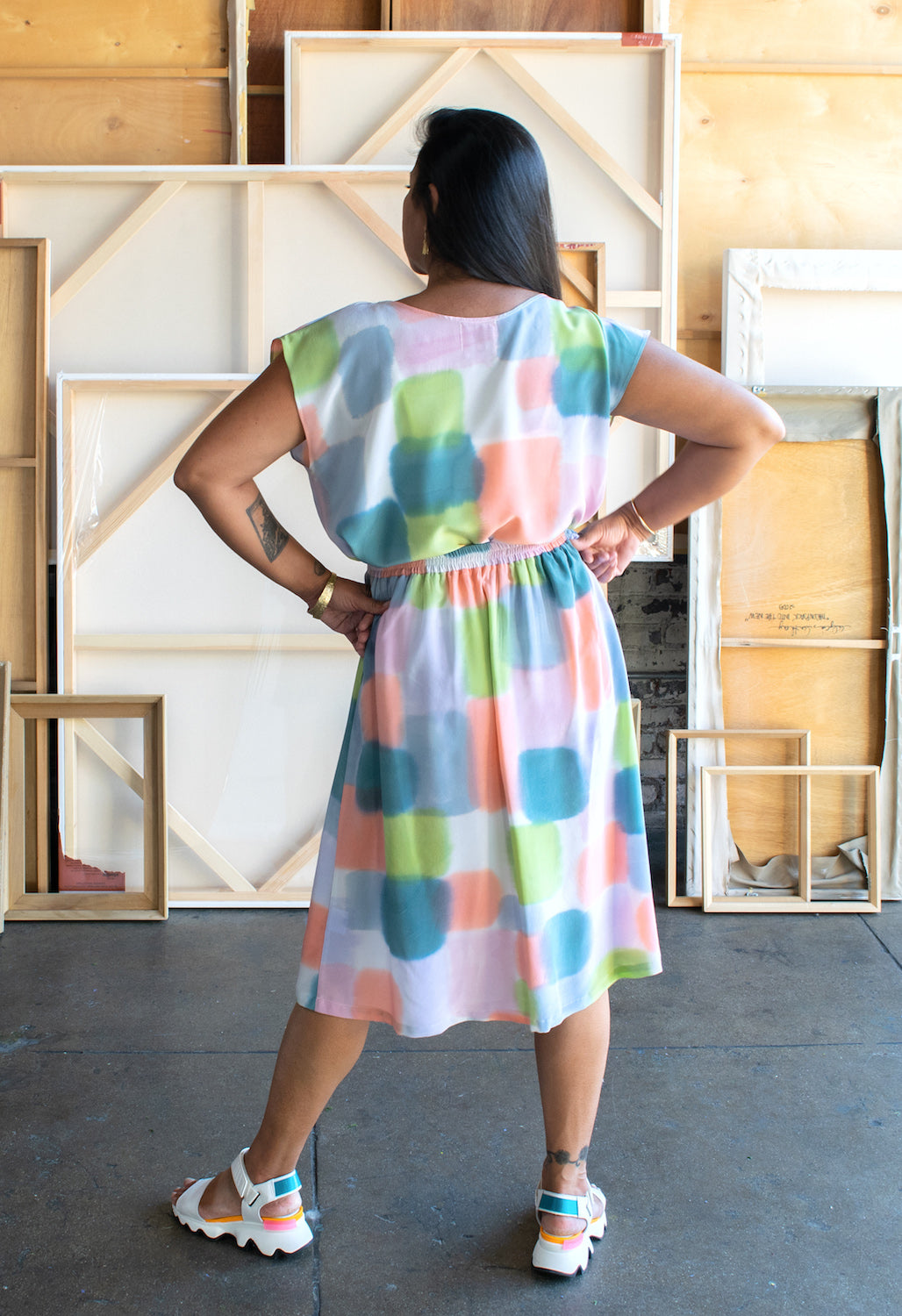 Rizzo Skirt - Color Blocks print