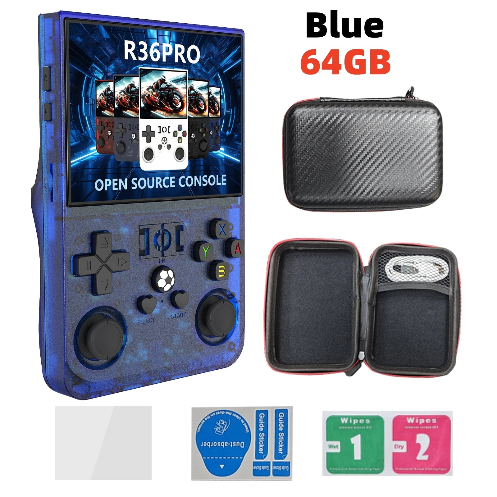 Open Source R36 PRO Retro Handheld Video Game Console Linux System 3.5 Inch IPS Screen Portable Pocket Video Player 128GB Games - Imagen 10