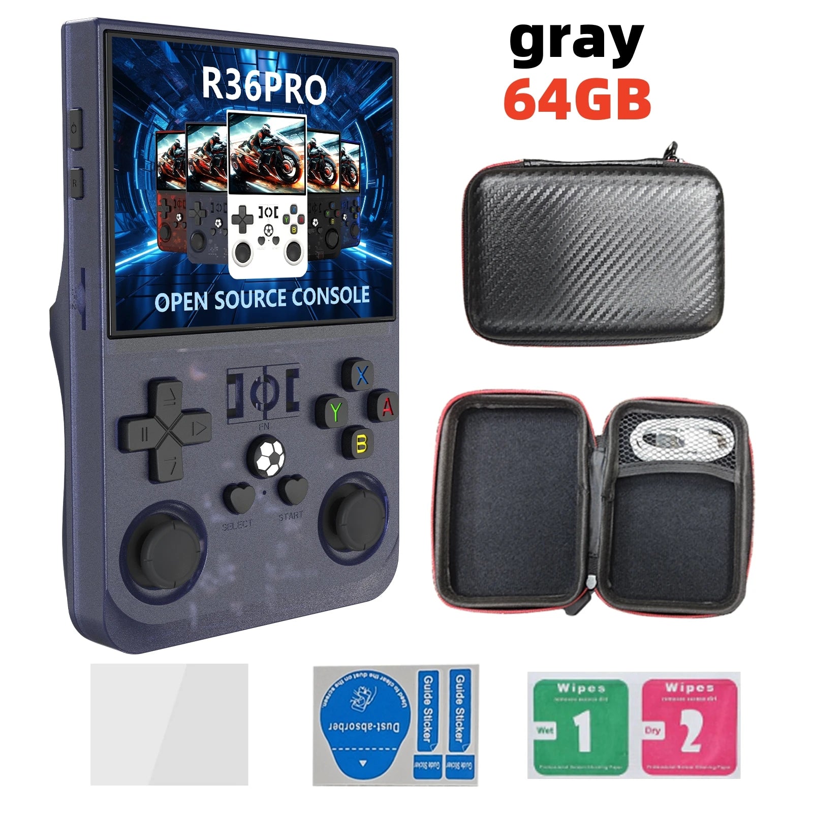 Open Source R36 PRO Retro Handheld Video Game Console Linux System 3.5 Inch IPS Screen Portable Pocket Video Player 128GB Games - Imagen 12