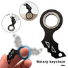 Keychain Spinner Metal Fingertip Spinning Keyring Finger Fidget Ring for Teens Adult Relieve Anxiety Boredom Keychain Fidget Toy - Miniatura 1