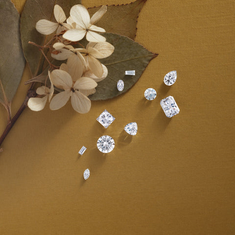 Choose the Perfect Diamonds, Ethically Sourced, Lab-Grown, Moissanite, Round, Oval, Marquise, Pear