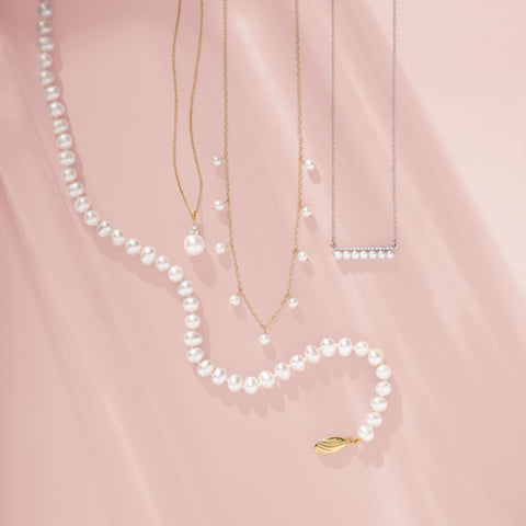 Trending, Pearls, Pearl Necklace, Pearl Strand, Bar, Freshwater Pearl, Panache