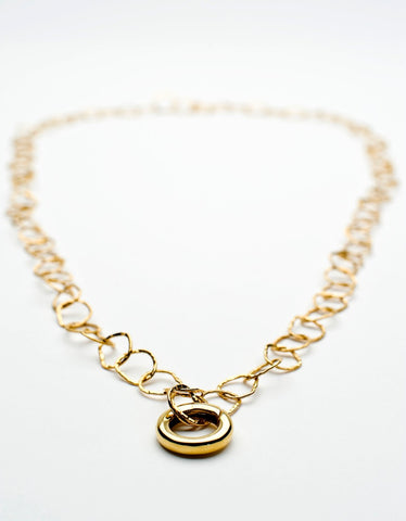 Bea Jareno Jewellery Afiok Collection no clasp necklaces series with a continuous ring clasp