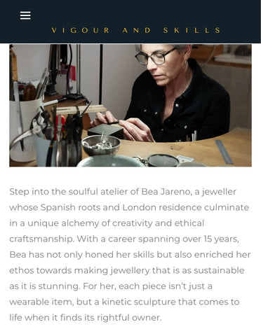 Bea Jareno Jewellery x Vigour & Skills 2023