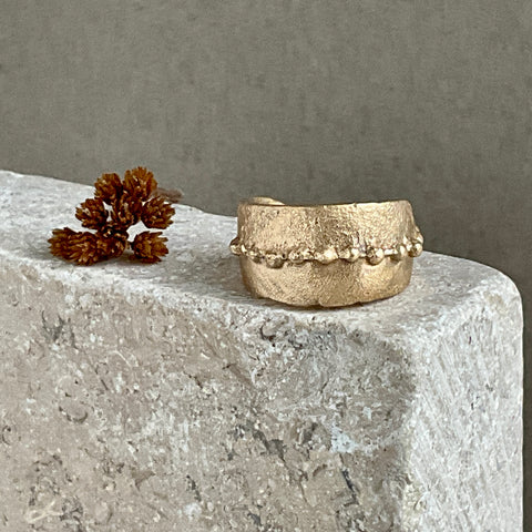 Bea Jareno Jewellery Plethora Ocean ring recycled 9ct yellow gold