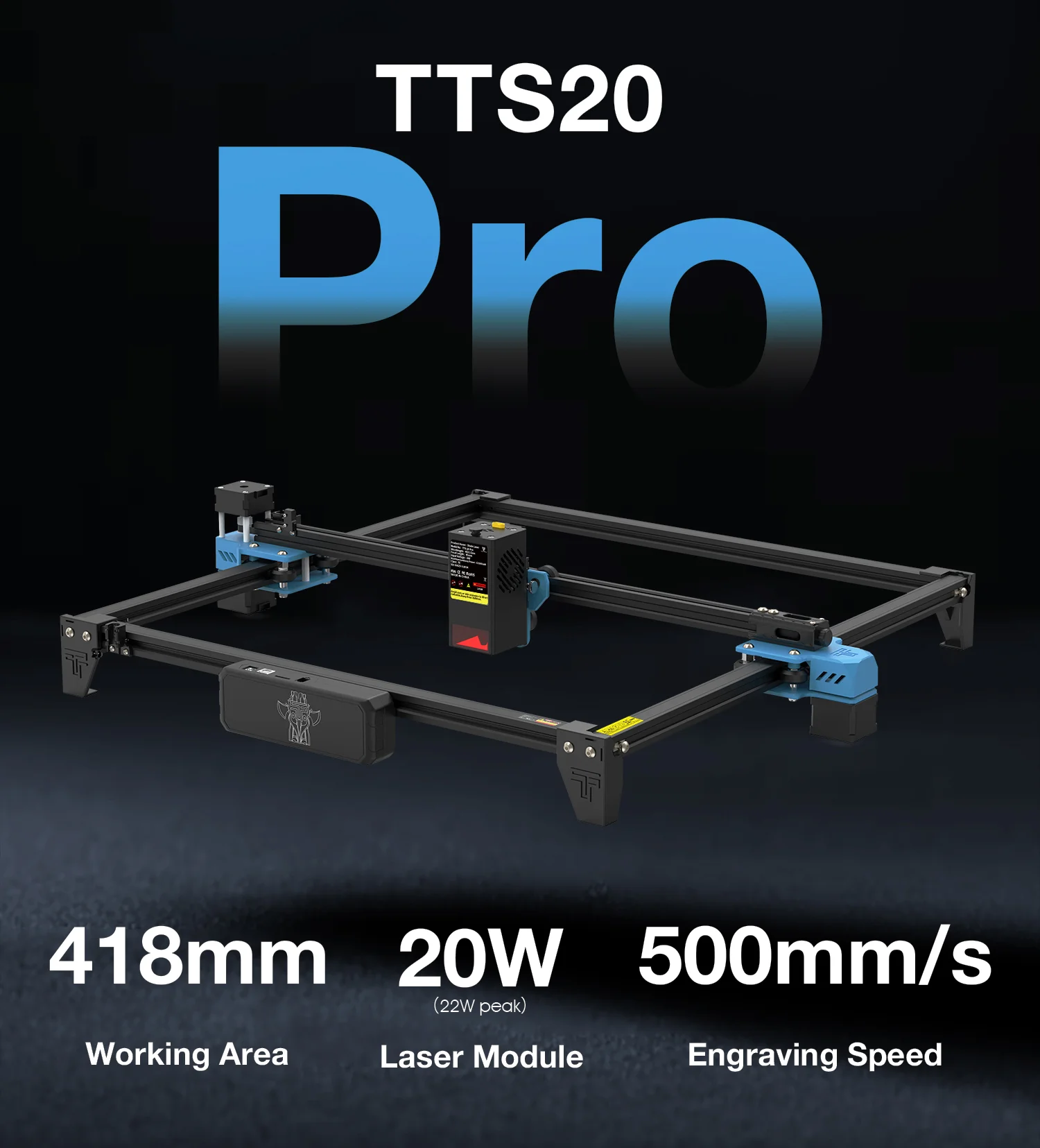 TwoTrees TTS-20 Pro 20W laser engraver