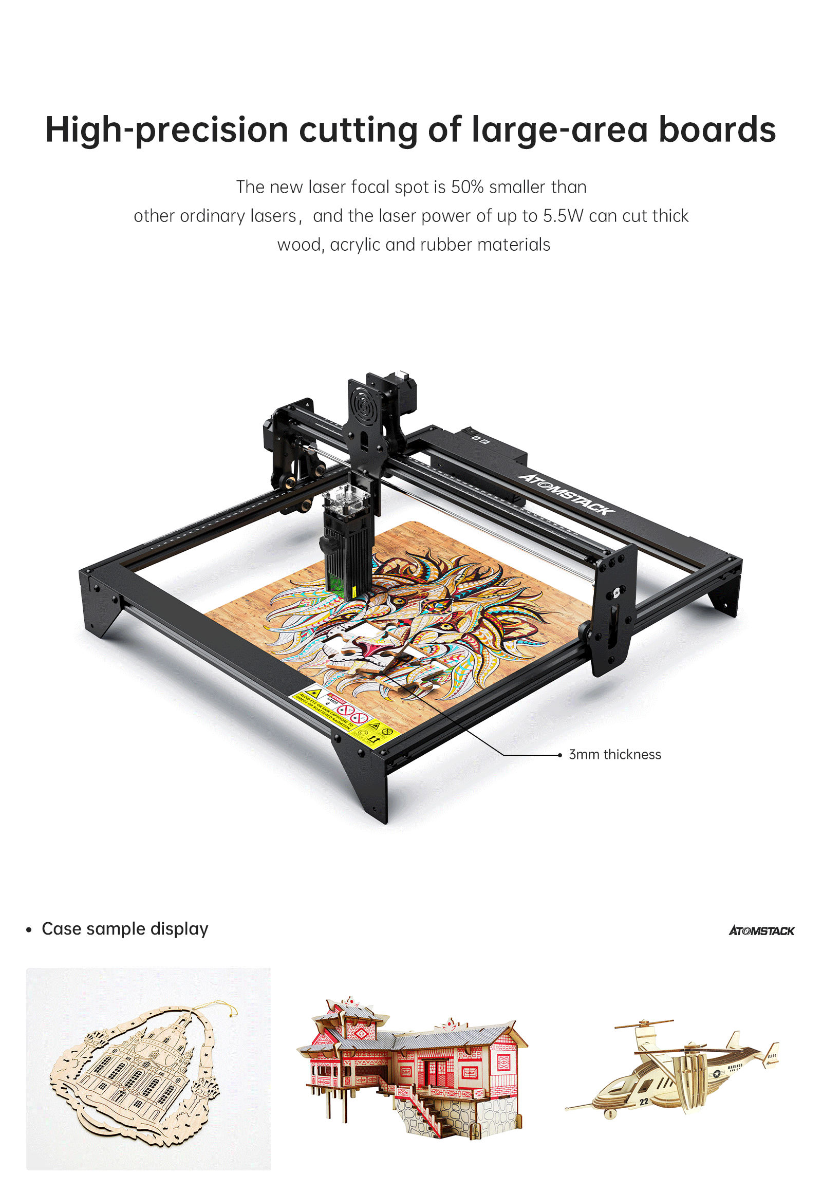 atomstack a5 m30 laser engraving machine