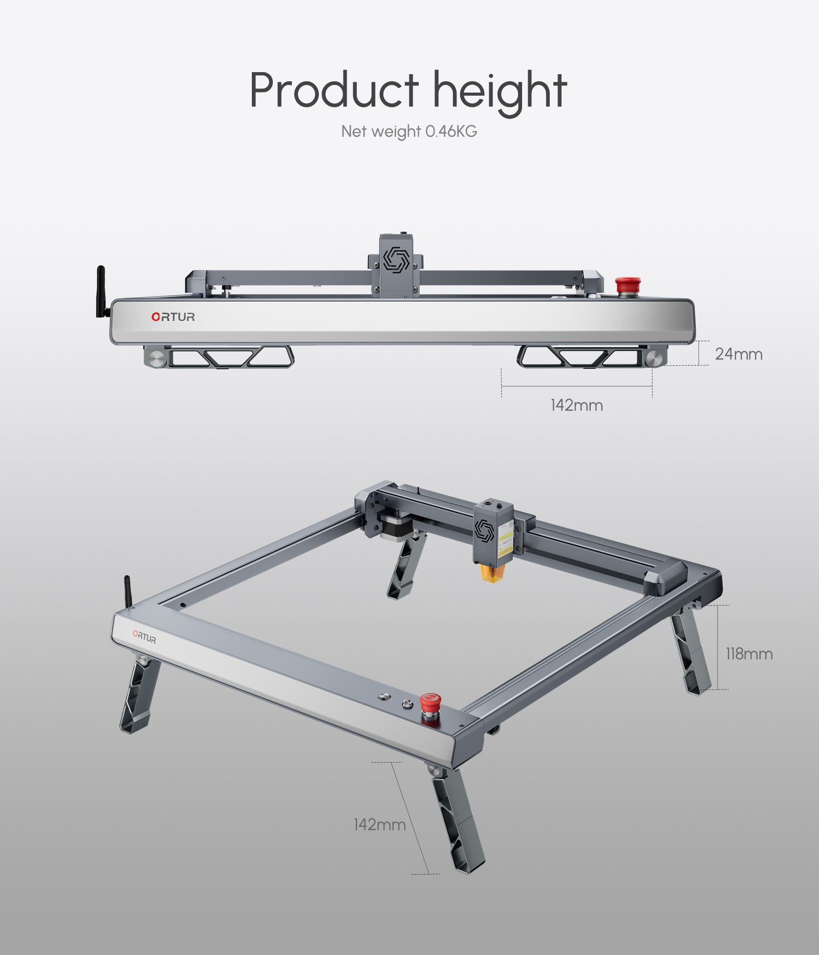  ORTUR Laser Master 3 with Foldable Feet FFT1.0 and