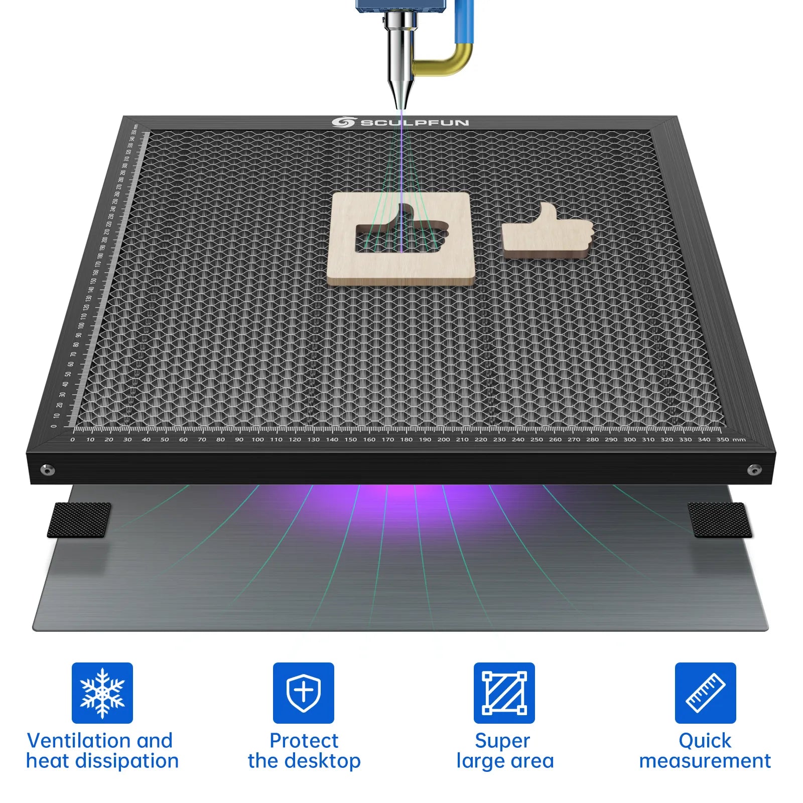 SCULPFUN Honeycomb Working Table Panel For Laser Engraver Cutting