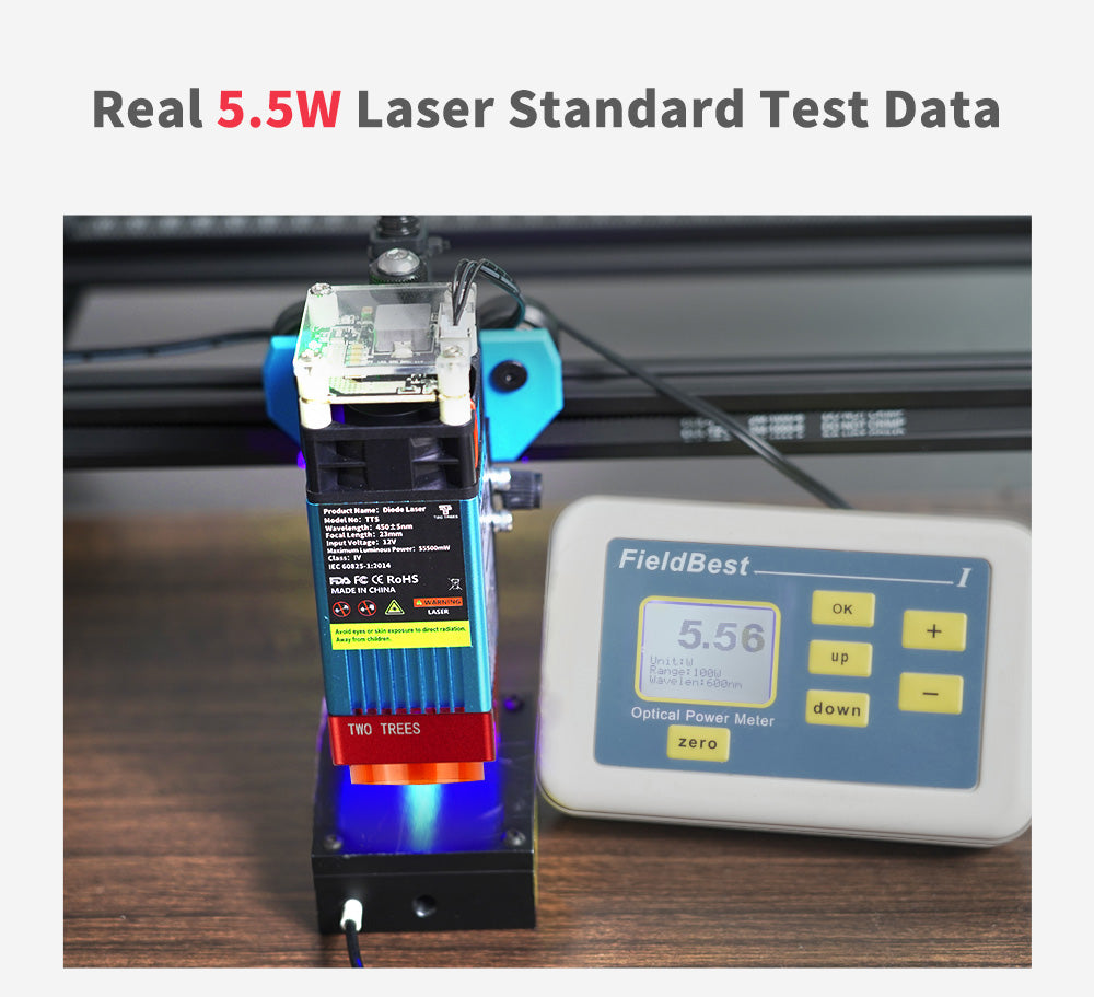  TTS-55 PRO 5.5W Laser Engraver Machine 40W Laser